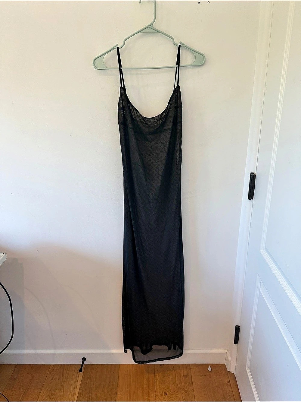 Miaou Thais Dress in Black Monogram Black Maxi Dress Size Medium